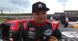 Riggs rolls to third straight Truck Series pole