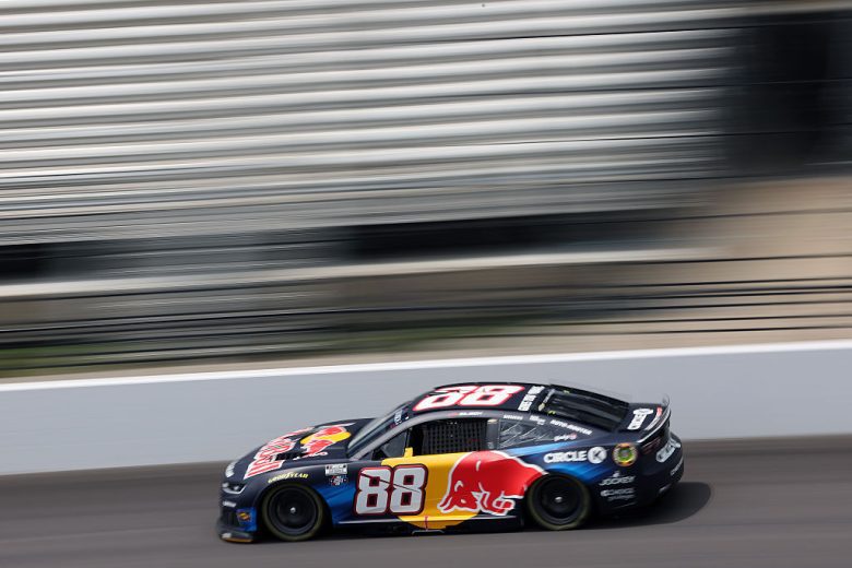 Connor Zilisch drives at Indianapolis.