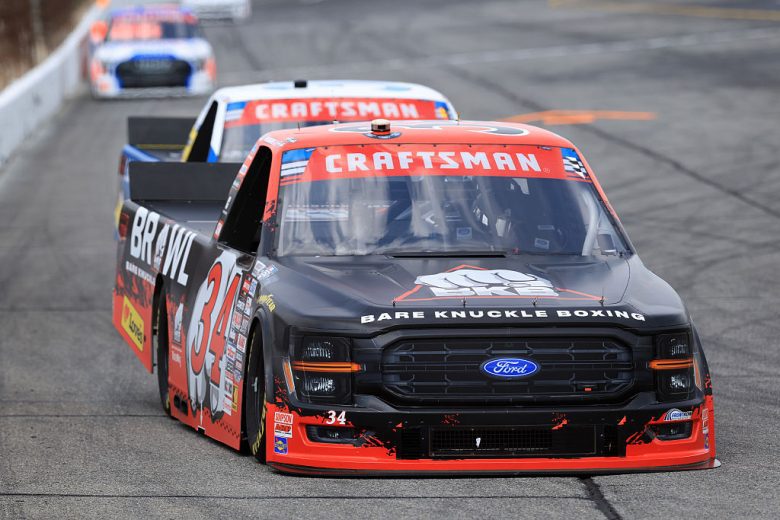 Layne Riggs drives at IRP.