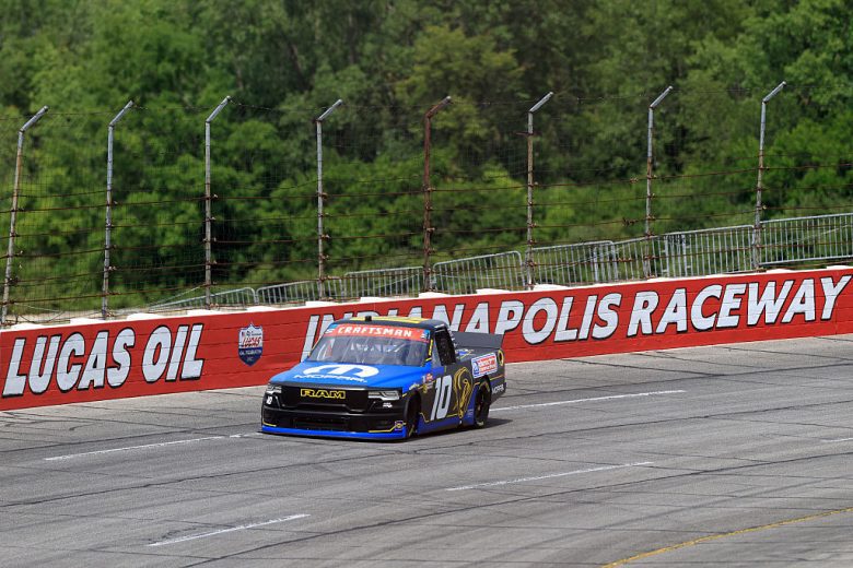 Corey LaJoie drives at IRP.
