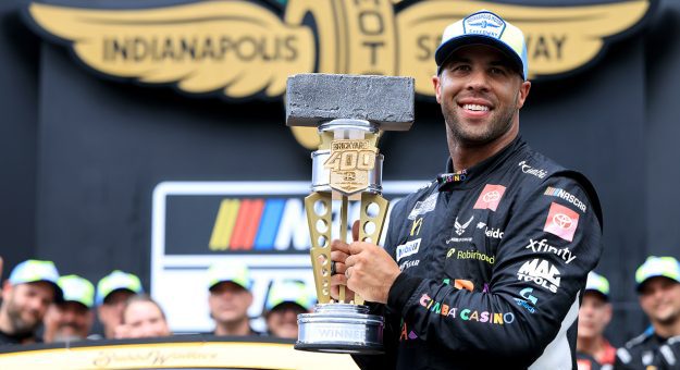 Bubba Wallace has a strong, specific memory of Brickyard triumph