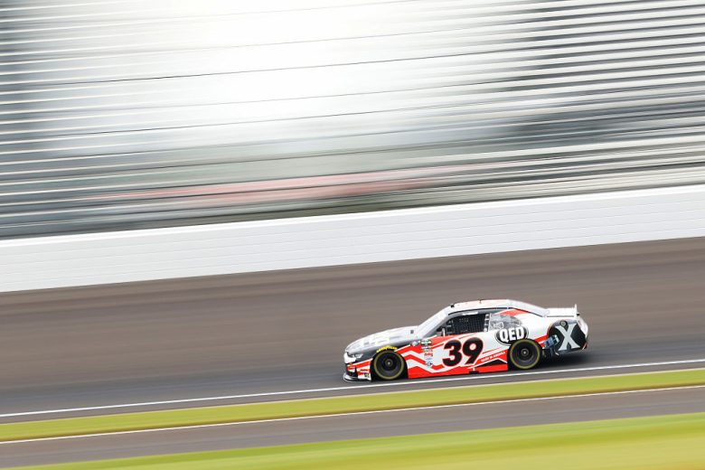 Ryan Sieg drives at Indianapolis.