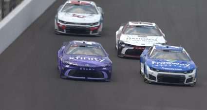 Battle for the lead tightens during first green flag pit cycle