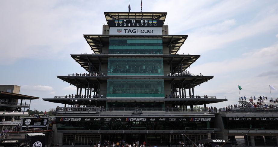 A view of the Indianapolis Motor Speedway Pagoda.