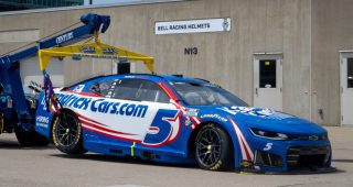 2024 Brickyard 400 champion Kyle Larson crashes in Stage 1 at Indy