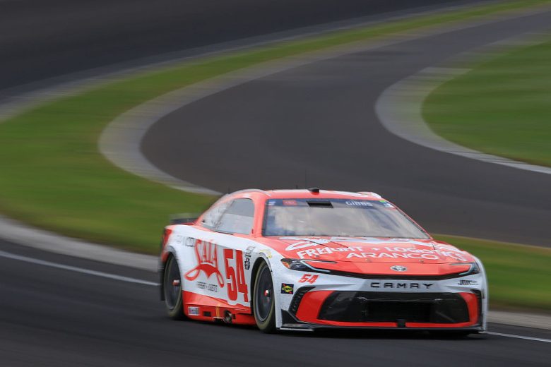 Ty Gibbs drives the No. 54 Toyota.