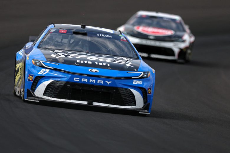 Corey Heim drives the No. 67 Toyota.