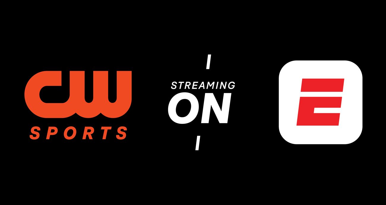 CW Sports streaming on ESPN graphic