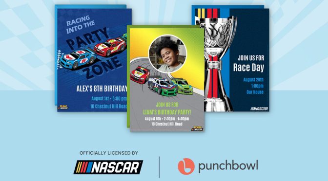 Featured Image for Punchbowl and NASCAR to debut collection of online invitations for racing fans