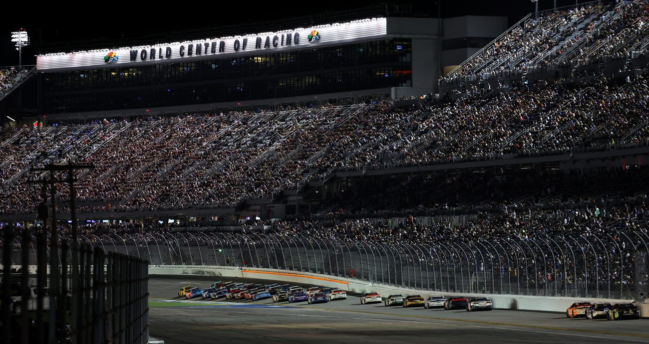 A general view during the NASCAR Cup Series Coke Zero Sugar 400 at Daytona International Speedway on Aug. 23, 2025 in Daytona Beach, Florida.