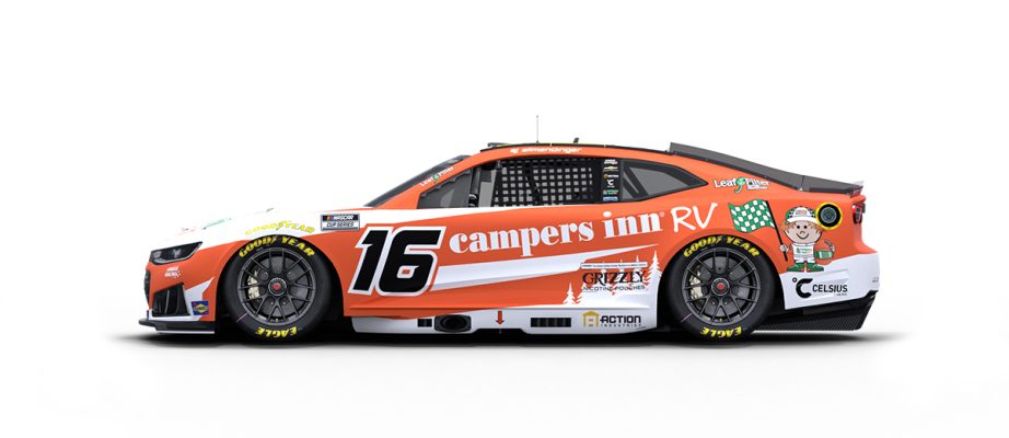 A graphic depicting the No. 16 Chevrolet.
