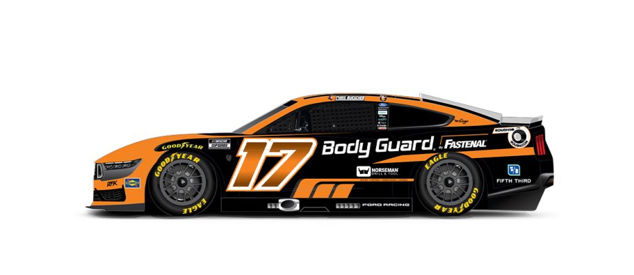 A graphic depicting the No. 17 Ford.