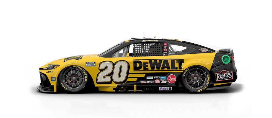 A graphic depicting the No. 20 Toyota.