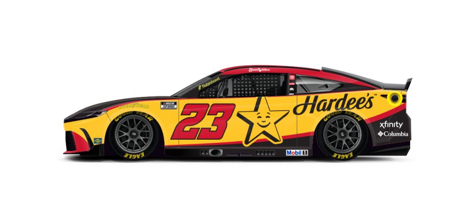 A graphic depicting the No. 23 Toyota.