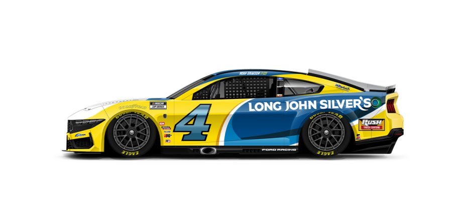 A graphic depicting the No. 4 Ford.