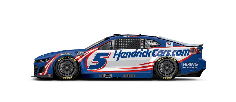 A graphic depicting the No. 5 Chevrolet.