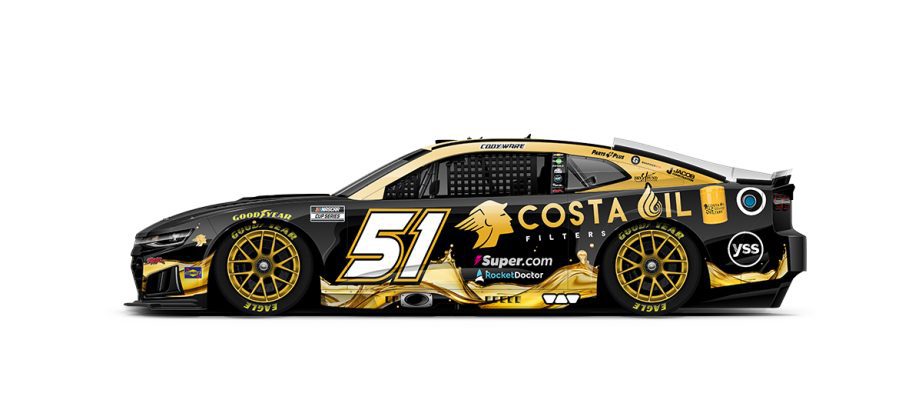 A graphic depicting the No. 51 Chevrolet.