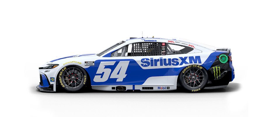 A graphic depicting the No. 54 Toyota.