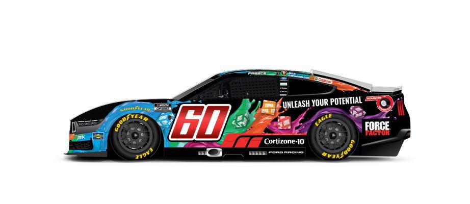 A graphic depicting the No. 60 Ford.