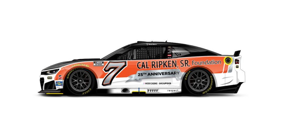 A graphic depicting the No. 7 Chevrolet.