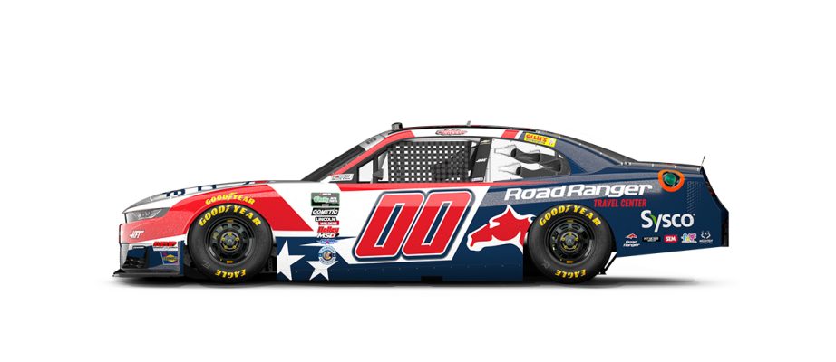 A graphic depicting the No. 00 Chevrolet.