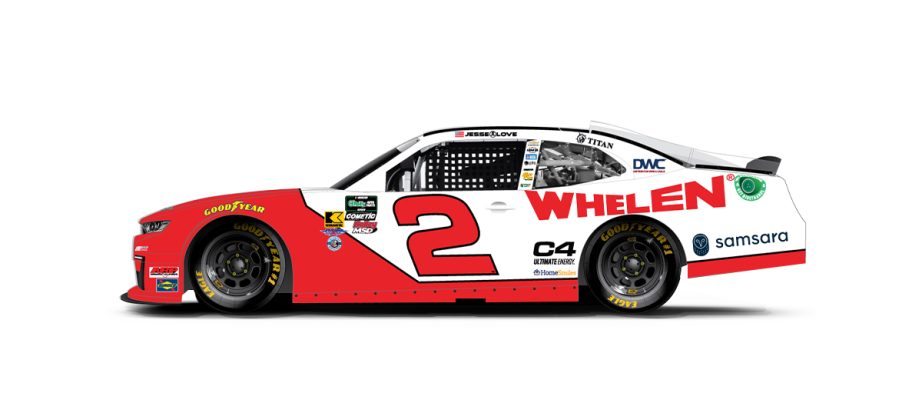 A graphic depicting the No. 2 Chevrolet.
