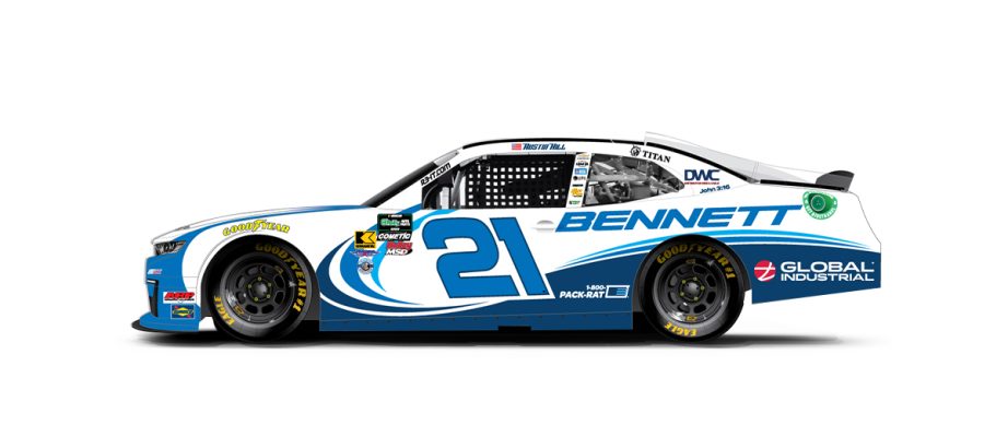 A graphic depicting the No. 21 Chevrolet.