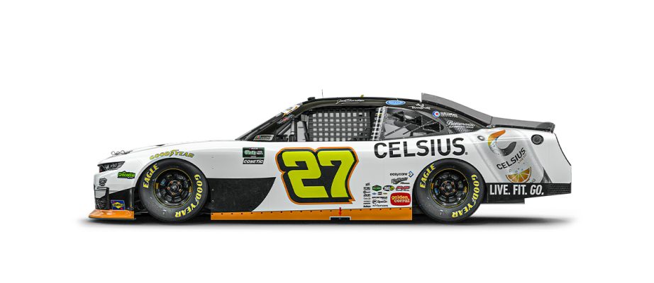 A graphic depicting the No. 27 Chevrolet.