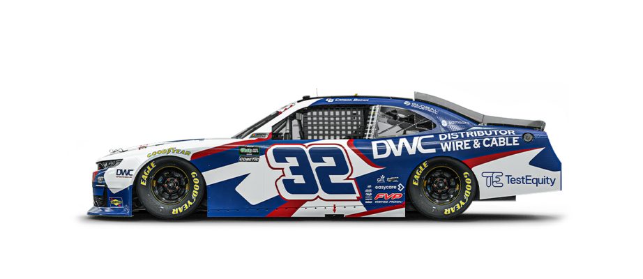 A graphic depicting the No. 32 Chevrolet.
