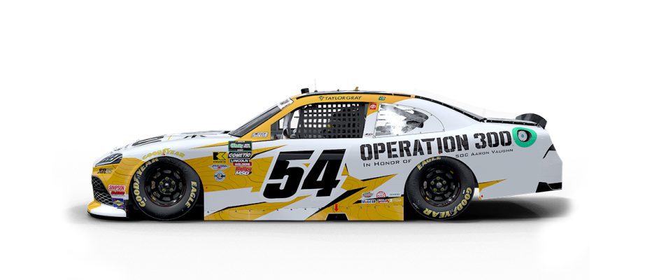 A graphic depicting the No. 54 Toyota.