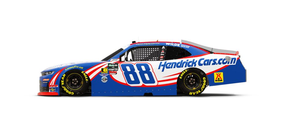 A graphic depicting the No. 88 Chevrolet.