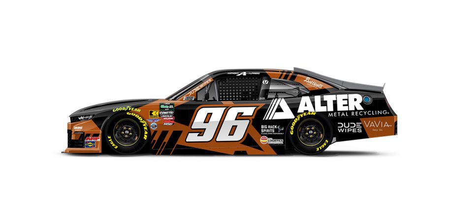 A graphic depicting the No. 96 Chevrolet.