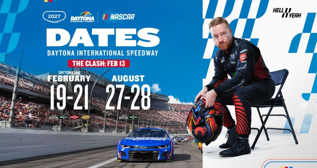 Graphic for Daytona Speedweeks 2027