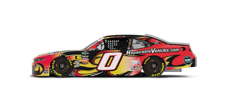 A graphic depicting the No. 0 Chevrolet.