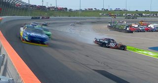 Promo Image for Anthony Alfredo spins to bring out late caution