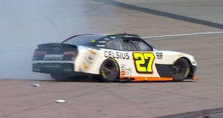 Promo Image for Jeb Burton spins with finish looming to trigger NASCAR Overtime