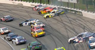 Promo Image for Big crash erupts in first Iowa OT restart; contenders collected