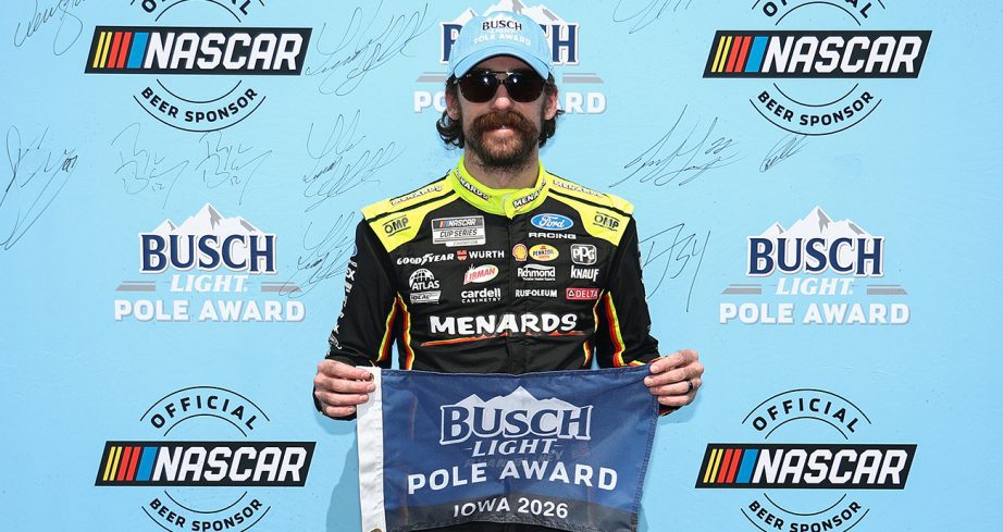 Ryan Blaney wins the 2026 Cup Series pole for Iowa Speedway.