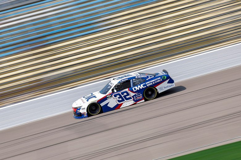 Carson Brown drives at Iowa.