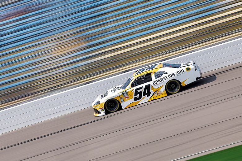 Taylor Gray drives at Iowa.