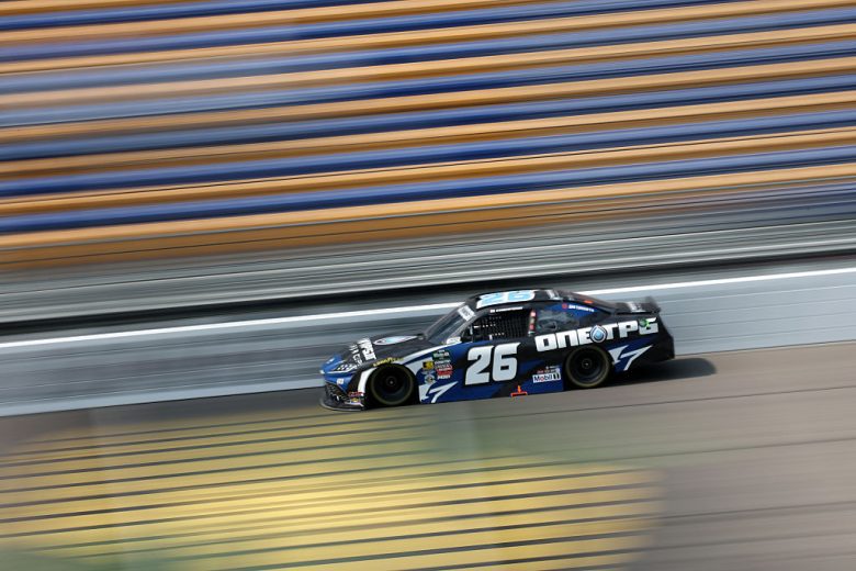 Dean Thompson drives at Iowa.