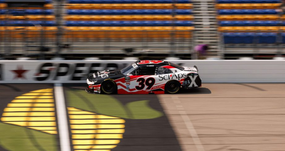 Ryan Sieg drives at Iowa.