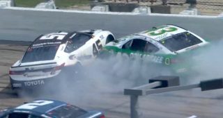 Promo Image for Other angles: Watch Reddick slip, collide with Jones in Turn 1 melee