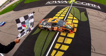 Carson Kvapil blooms late in Iowa, rolls to second straight O’Reilly Auto Parts Series win