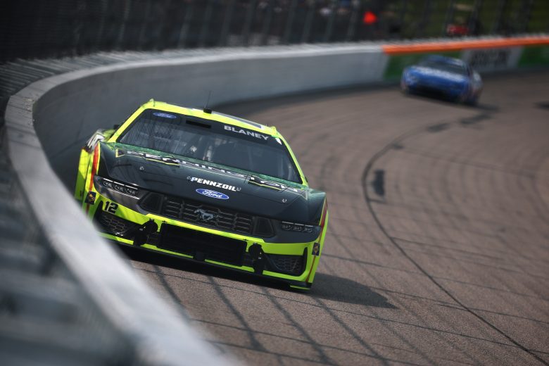 Ryan Blane drives at Iowa.