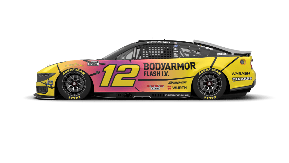 A graphic depicting the No. 12 Ford.