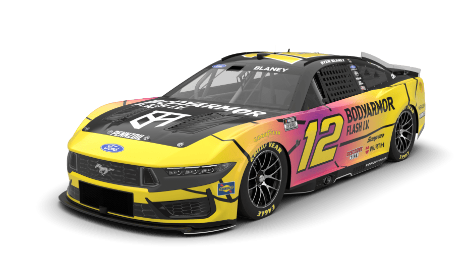 A graphic depicting the No. 12 Ford.
