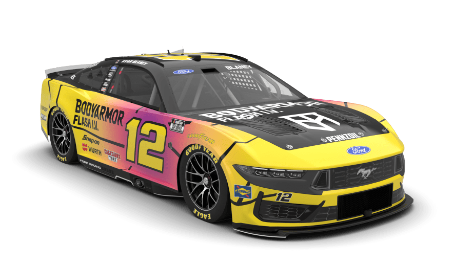 A graphic depicting the No. 12 Ford.