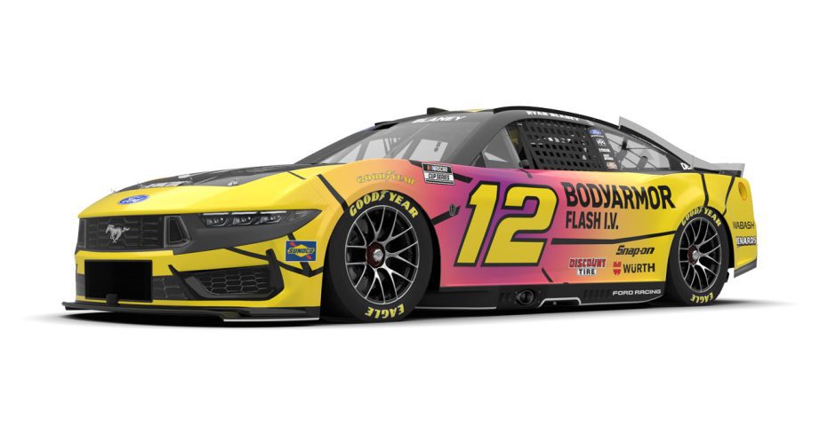 A graphic depicting the No. 12 Ford.