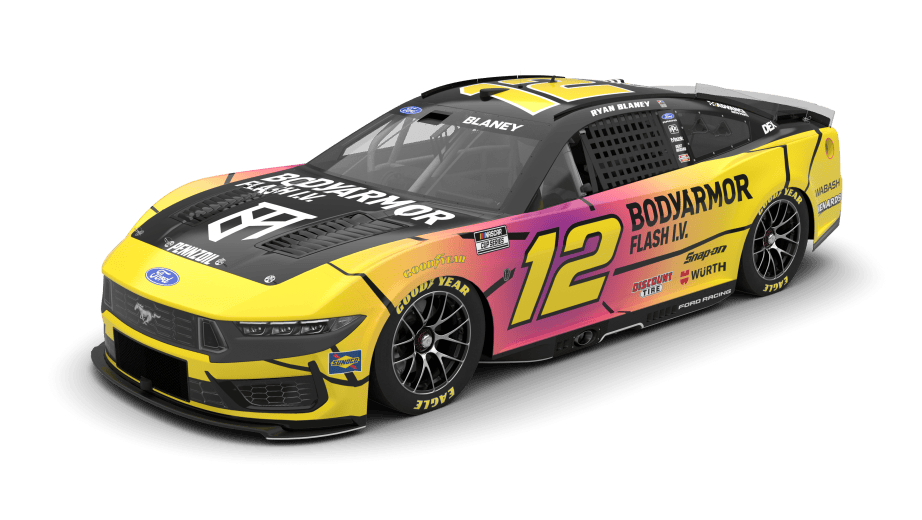A graphic depicting the No. 12 Ford.
